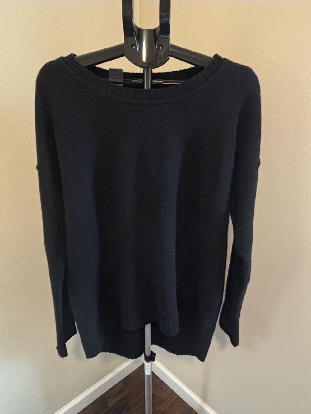 Calvin Klein Jeans Black Waffle Knit Pullover Sweater Plus Size XXL